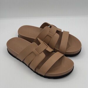 Women's GIANNI BINNI Camel/Tan Leather Strappy Sandals - Gorgeous! Size 8.5